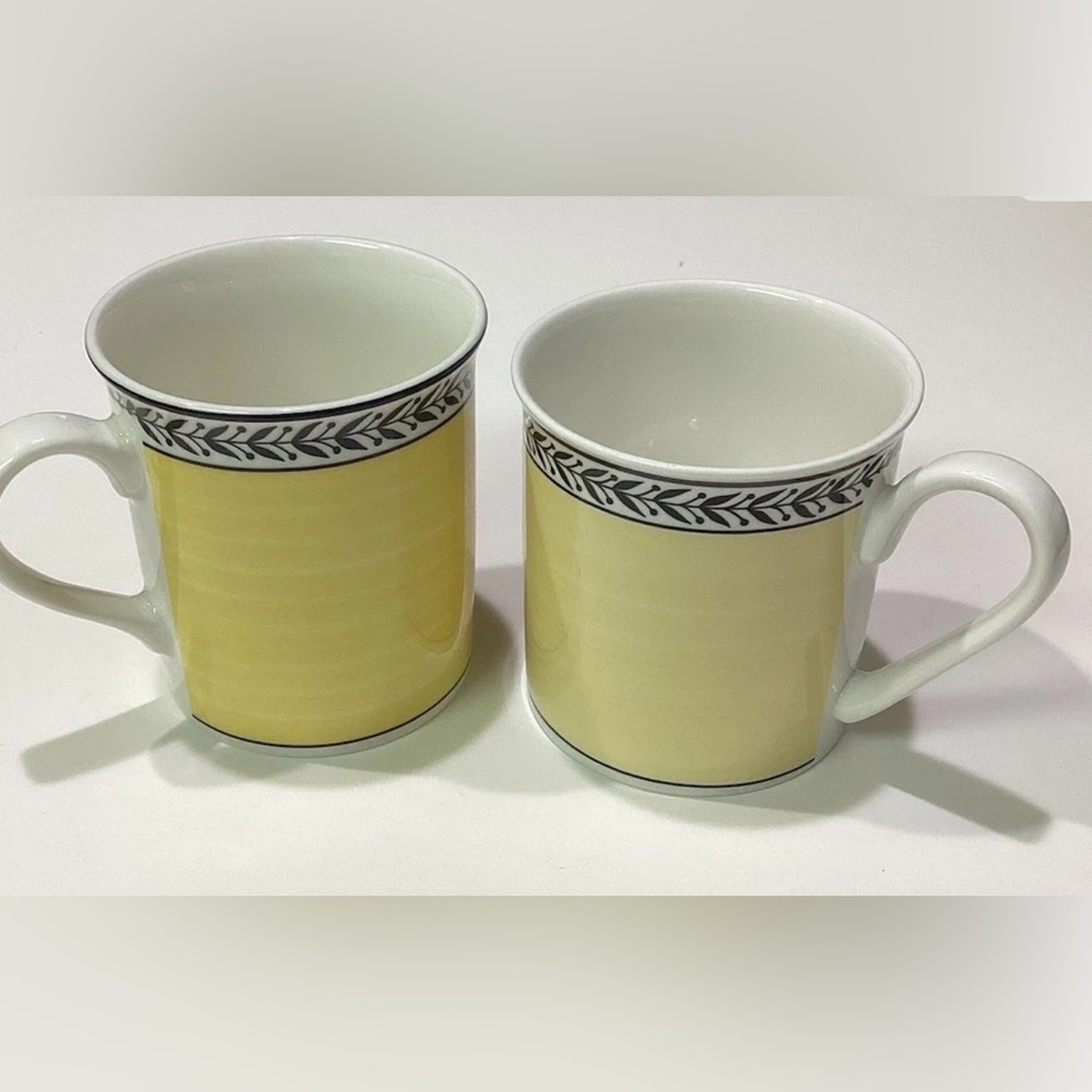 2 Villeroy & Boch Audun Fleur mugs